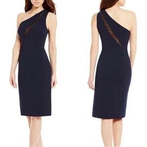 Antonio Melani | Navy Rotar One Shoulder Dress | Size 10